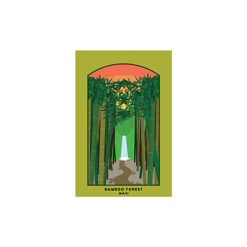 MAUI BAMBOO FOREST PAPER PRINT