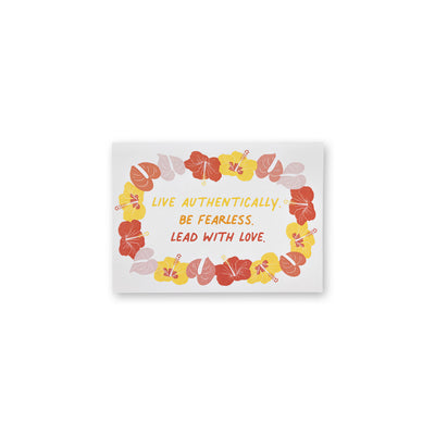 MOORE ALOHA LEI 5X7 CARD
