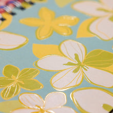 Load image into Gallery viewer, MOORE ALOHA TROPICAL FLOWER WOOD NOTEBOOK
