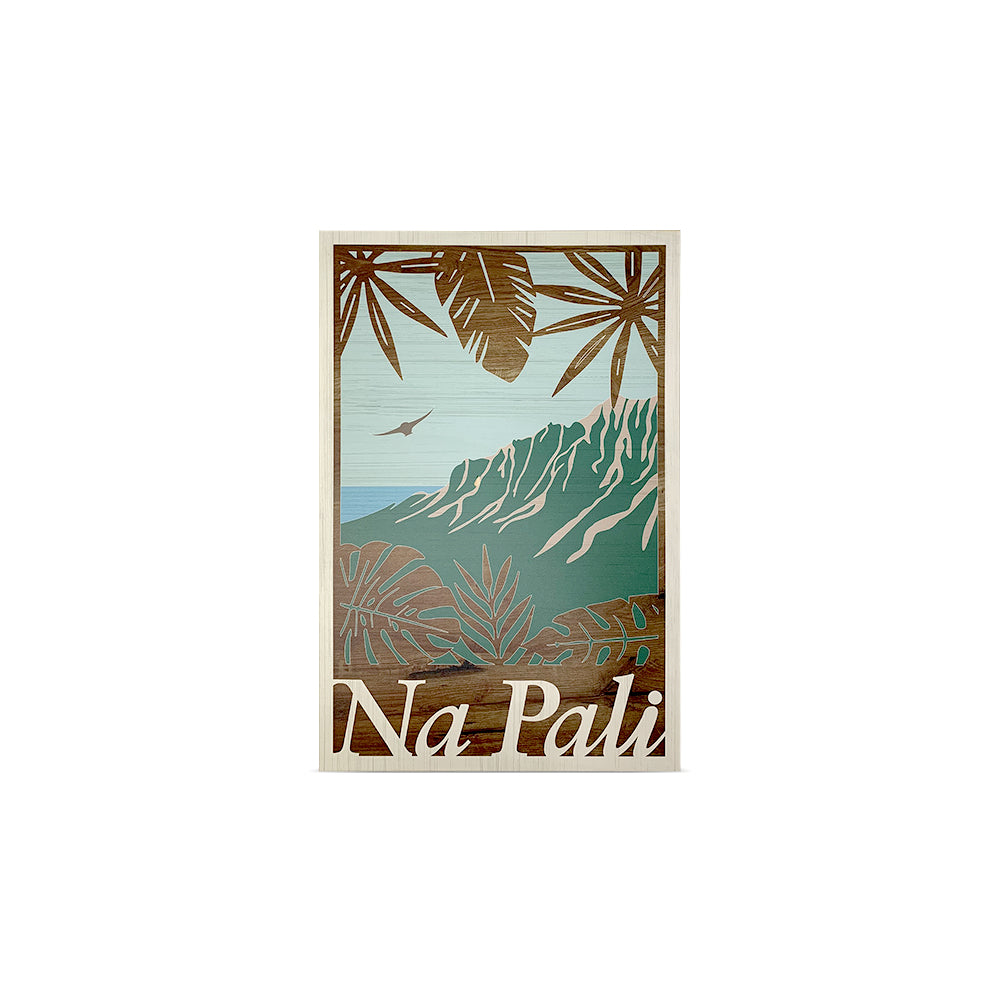 NAPALI 1 LAYER WOOD ART