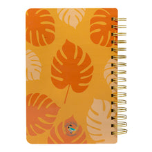 Load image into Gallery viewer, ORANGE MONSTERA WOOD NOTEBOOK
