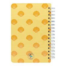 Load image into Gallery viewer, ORANGE SHELL PATTERN WOOD NOTEBOOK
