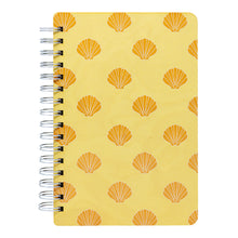 Load image into Gallery viewer, ORANGE SHELL PATTERN WOOD NOTEBOOK
