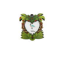 Load image into Gallery viewer, PALM TREE HEART FRAME ORNAMENT
