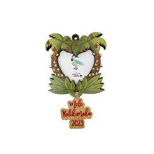 Load image into Gallery viewer, PALM TREE HEART 2023 FRAME ORNAMENT SET
