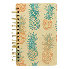 Load image into Gallery viewer, PASTEL PINEAPPLES WOOD NOTEBOOK
