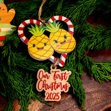 Load image into Gallery viewer, PINEAPPLE LOVE OUR FIRST 2025 ORNAMENT
