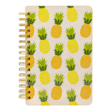 Load image into Gallery viewer, PINEAPPLE PATTERN WOOD NOTEBOOK
