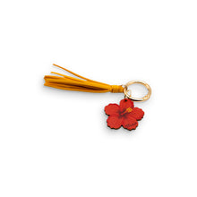 Load image into Gallery viewer, HIBSCUS LEATHER TASSEL BAG CHARM
