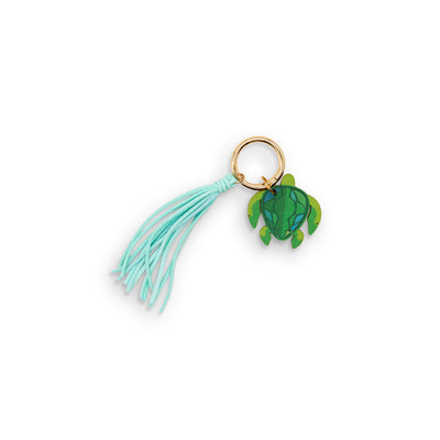HONU LEATHER TASSEL BAG CHARM