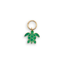 Load image into Gallery viewer, GREEN GEO HONU BAG CHARM
