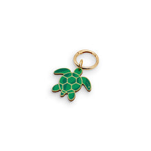 Load image into Gallery viewer, GREEN GEO HONU BAG CHARM
