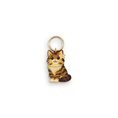 STRIPED CAT BAG CHARM