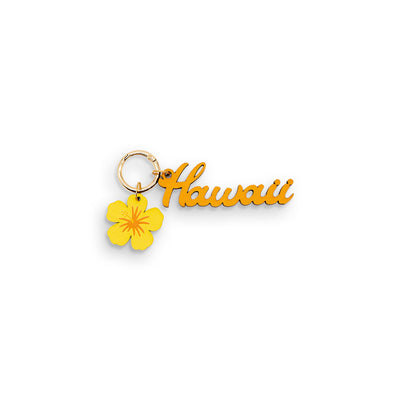 HAWAII HIBISCUS BAG CHARM