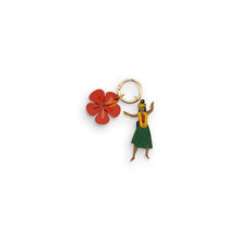 Load image into Gallery viewer, HIBISCUS HULA GIRL BAG CHARM
