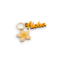 Load image into Gallery viewer, ALOHA PLUMERIA BAG CHARM
