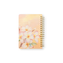 Load image into Gallery viewer, PINK PLUMERIAS WOOD NOTEBOOK

