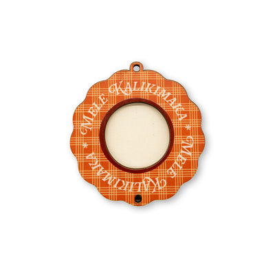 RED PALAKA FRAME ORNAMENT