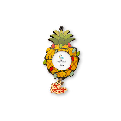 PINEAPPLE LIGHTS MELE 2026 FRAME ORNAMENT