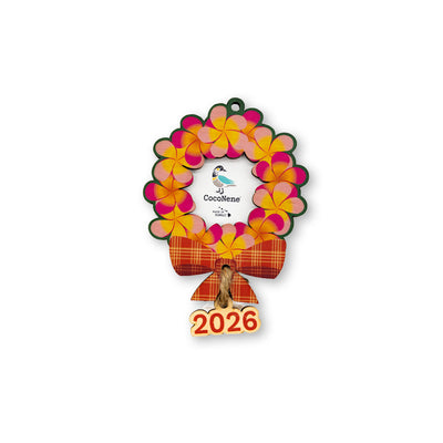 PLUMERIA LEI 2026 FRAME ORNAMENT
