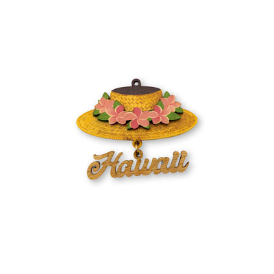 PINK PLUMERIA PA'OLE HI ORNAMENT