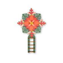 Load image into Gallery viewer, RED QUILT TREE TOPPER

