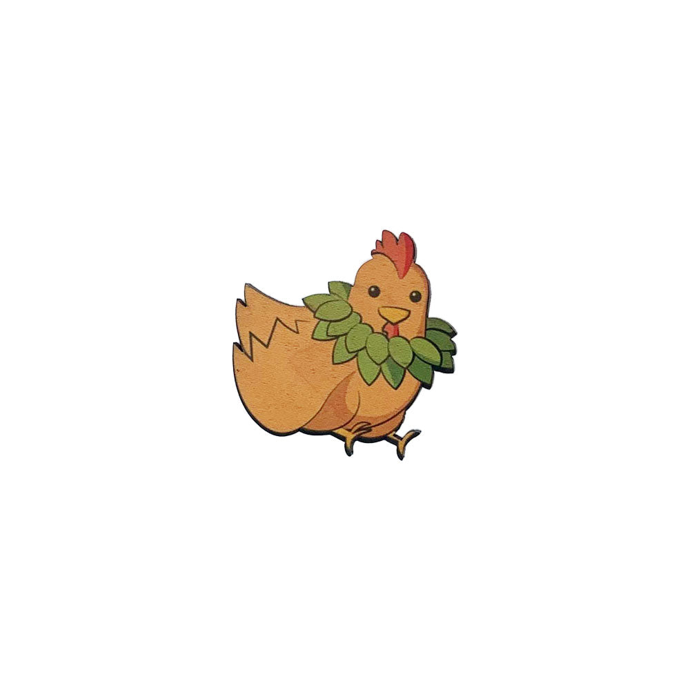 BROWN CHICKEN MINI OPIHI STICKER