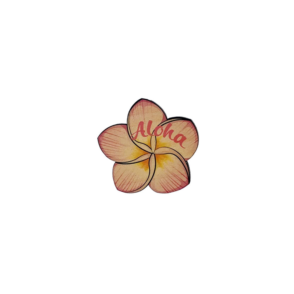 ALOHA PLUMERIA MINI OPIHI STICKER