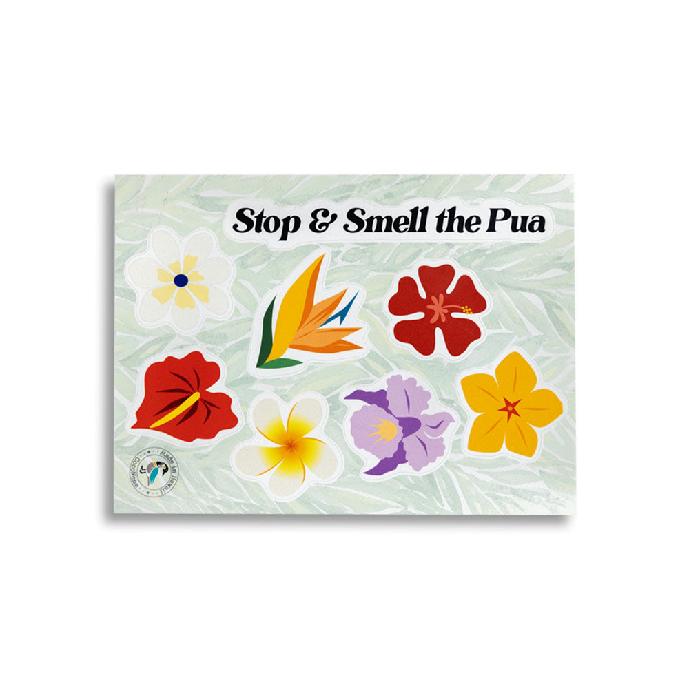 STOP & SMELL THE PUA STICKER SET