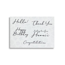 Load image into Gallery viewer, DELICATE SCRIPT GREETING MESSAGE STICKER SET

