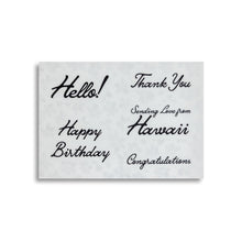 Load image into Gallery viewer, CHARMING SCRIPT GREETING MESSAGE STICKER SET
