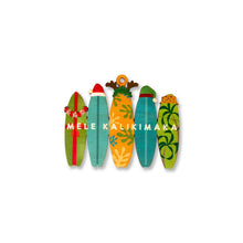 Load image into Gallery viewer, MELE KALIKIMAKA SURFBOARDS ORNAMENT
