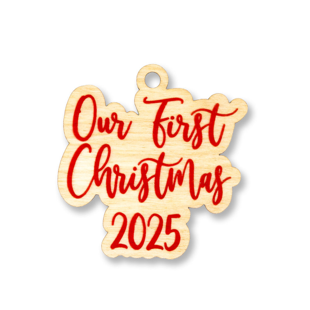 ORNAMENT CHARM-OUR FIRST 2025