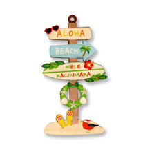 Load image into Gallery viewer, XMAS DIRECTIONAL SIGN POST ORNAMENT
