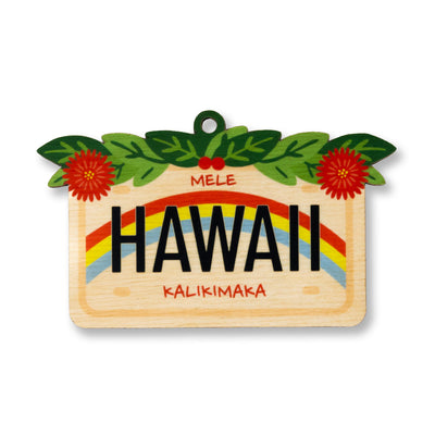 HAWAII LICENSE PLATE ORNAMENT