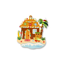 Load image into Gallery viewer, GINGERBREAD BEACH HOUSE ORNAMENT
