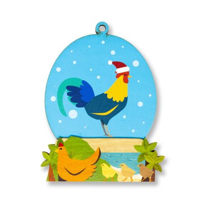 CHICKEN SNOWGLOBE ORNAMENT