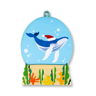 WHALE SNOWGLOBE ORNAMENT