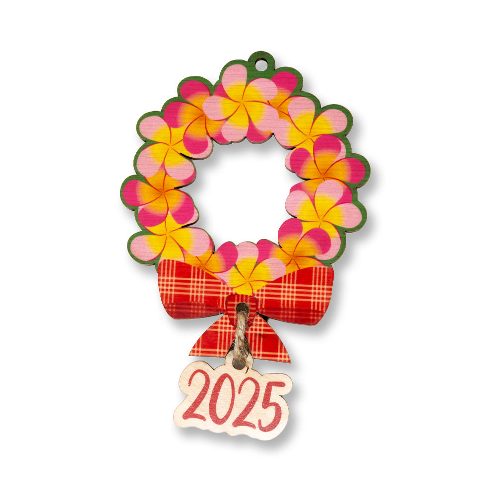 PLUMERIA LEI 2025 FRAME ORNAMENT