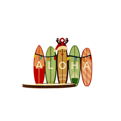 XMAS RETRO ALOHA SURFBOARDS SINGLE