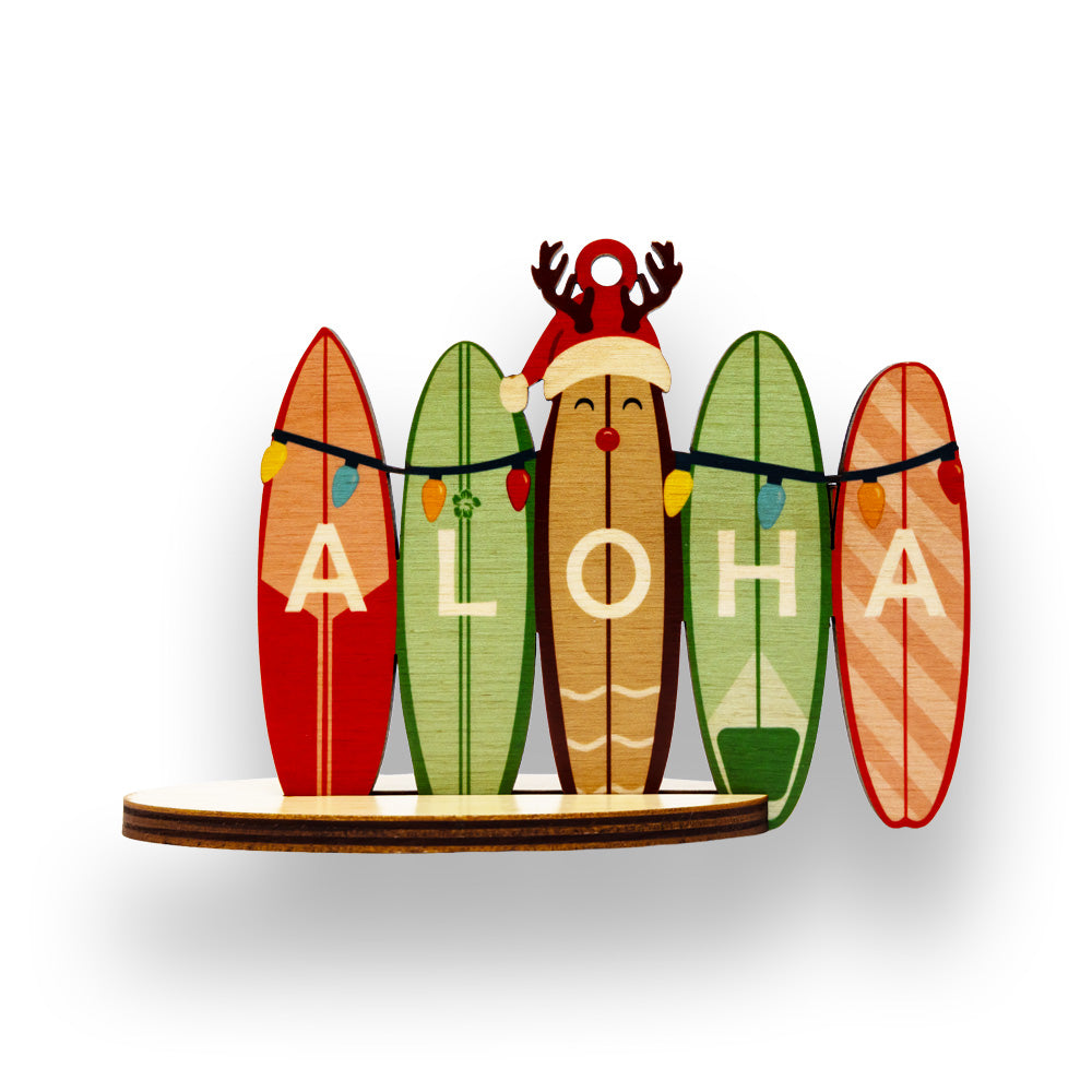 XMAS RETRO ALOHA SURFBOARDS SINGLE
