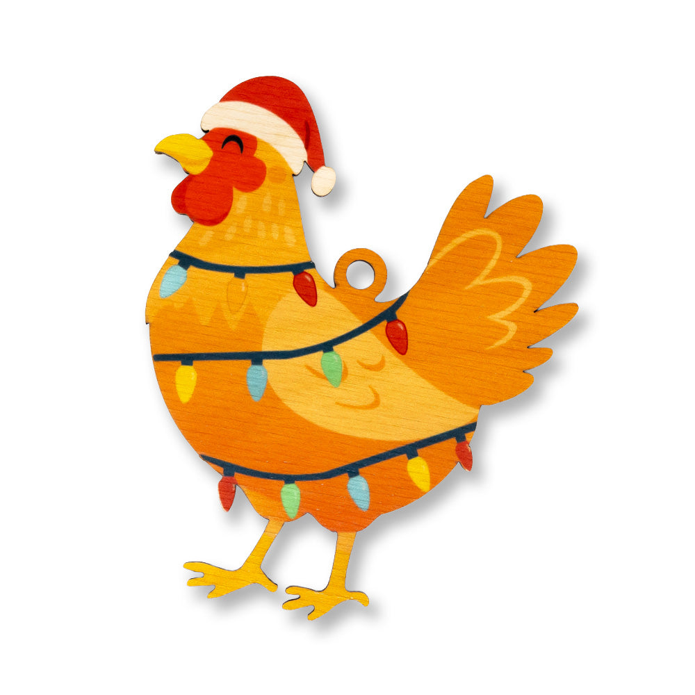 XMAS CHICKEN LIGHTS ORNAMENT