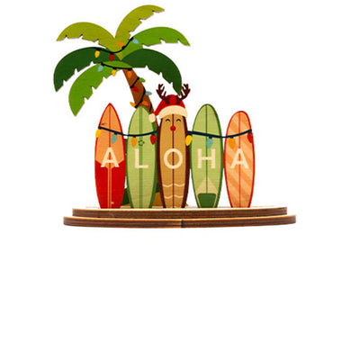XMAS ALOHA SURFBOARDS PALM MINI SET