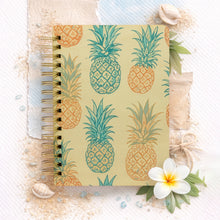 Load image into Gallery viewer, PASTEL PINEAPPLES WOOD NOTEBOOK
