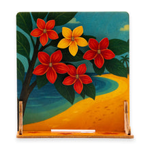 Load image into Gallery viewer, PLUMERIAS AT THE BEACH PUKA POP-UP
