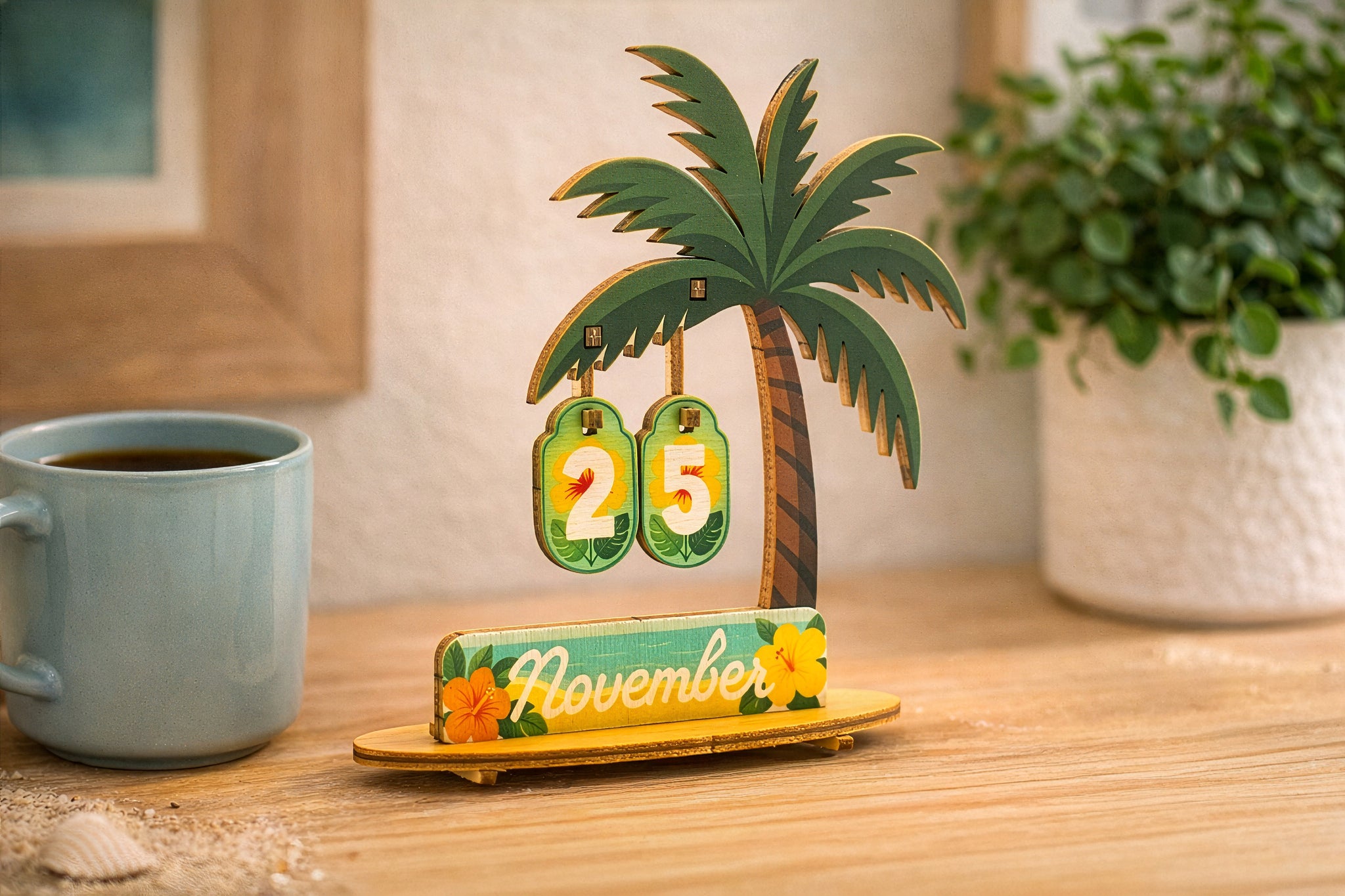 desk palm plant PALM TREE DESK CALENDAR – CocoNene Hawaii