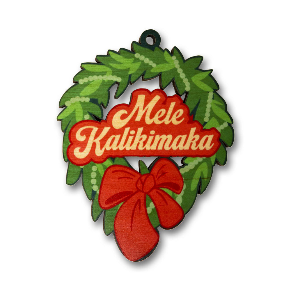 専用　Mele Kalikimaka reyuspooner ハワイアン MELE KALIKIMAKA WREATH ORNAMENT – CocoNene Hawaii