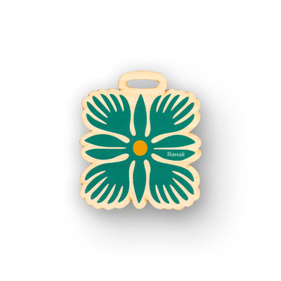 POLU QUILT WOOD BAG TAG