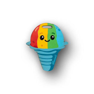 SHAVE ICE WOOD BAG TAG