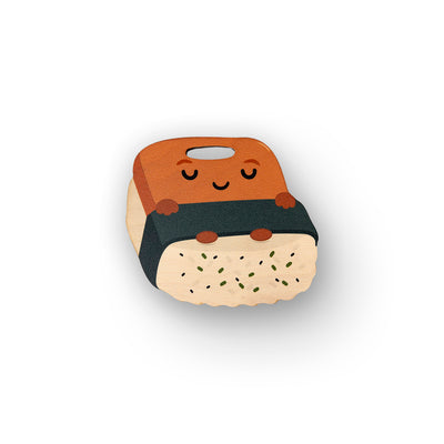 SLEEPING MUSUBI WOOD BAG TAG